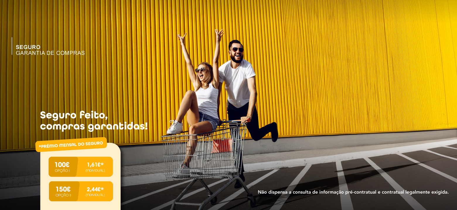 Clique para conhecer os prémios mensais do seguro garantia de compras