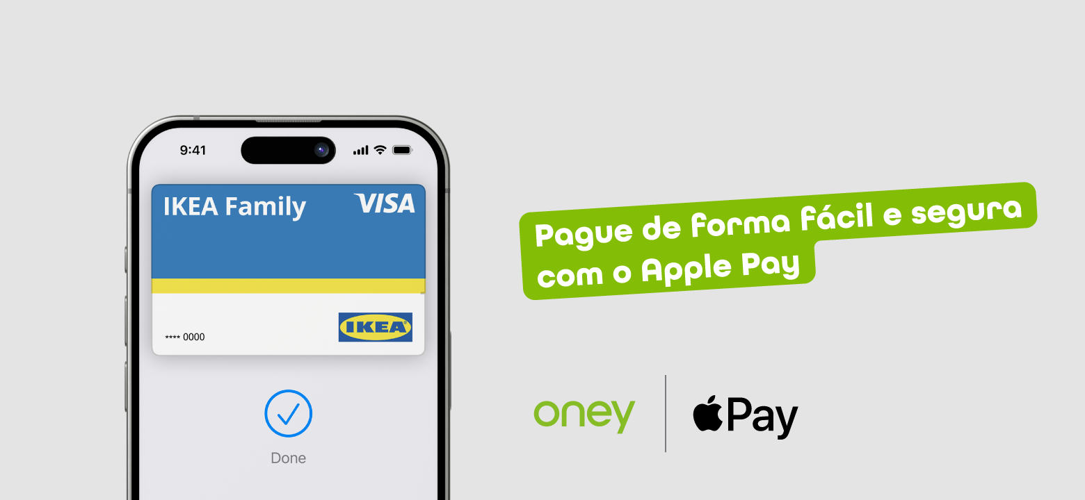 Pagar com o seu cartão Oney tornou-se mais fácil com o Apple Pay